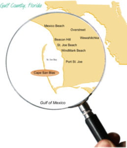 Map of Cape San Blas Florida