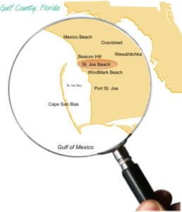 Map of St. Joe Beach Florida